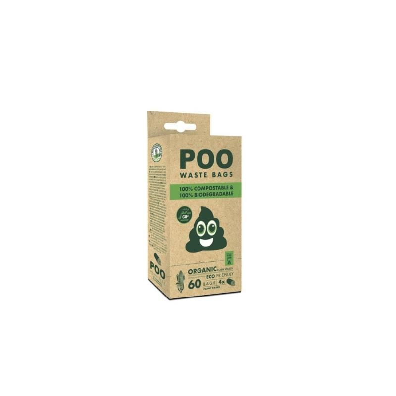 Пакеты для выгула собак M-PETS Poo Waste Bags ECO биоразлагаемые без запаха 60 шт.