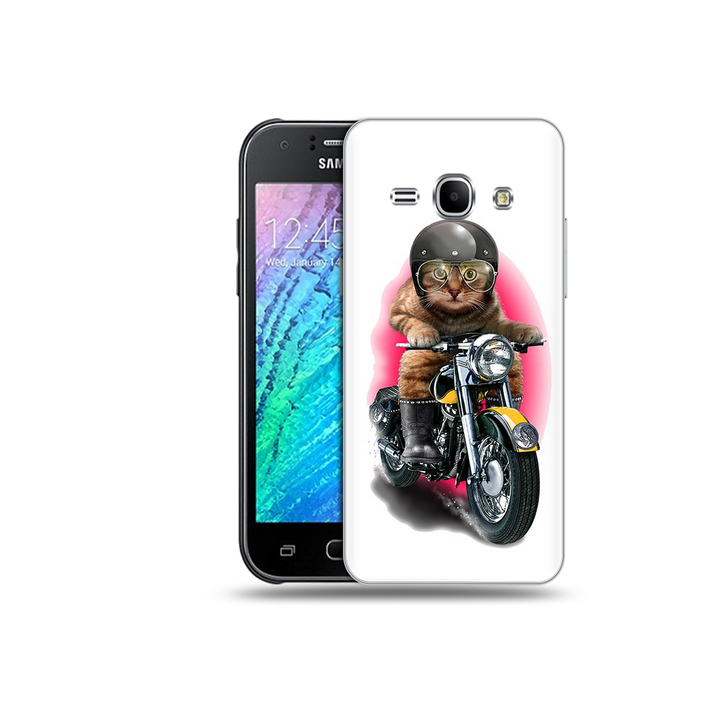 

Чехол MyPads Tocco для Samsung Galaxy J1 мото-кот (PT12095.602.485), Прозрачный, Tocco