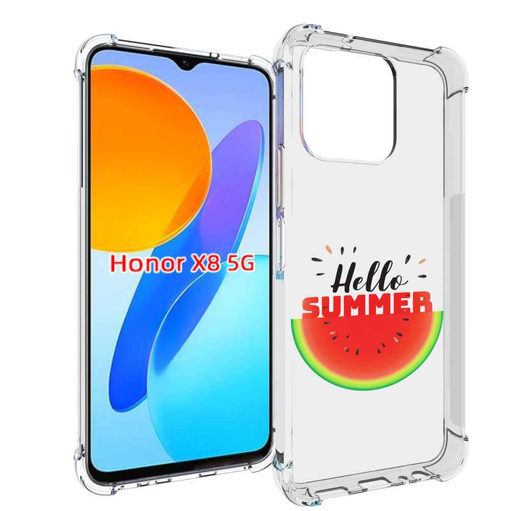 

Чехол MyPads Привет-лето для Honor X8 5G, Прозрачный, Tocco
