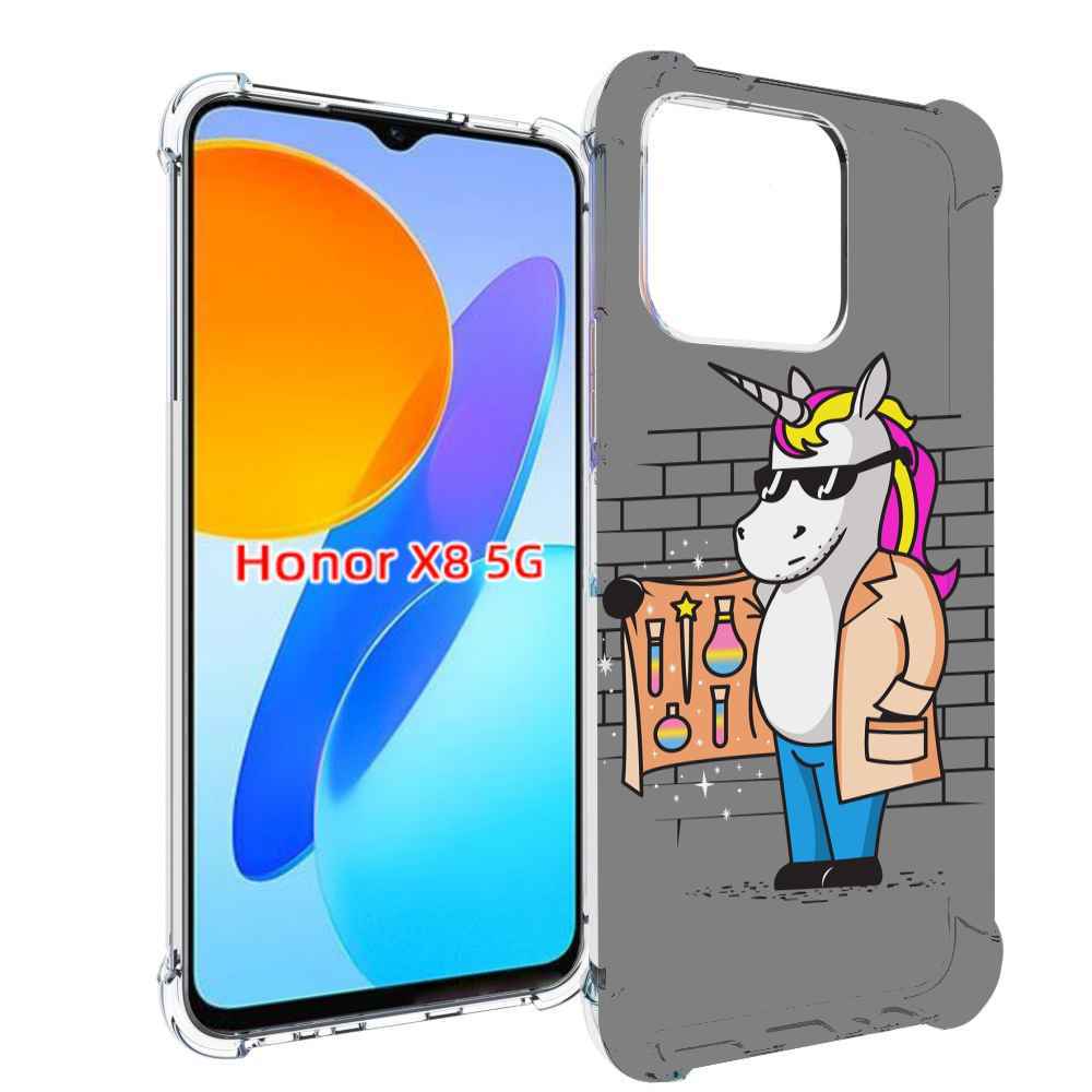 

Чехол MyPads Продавец-единорог для Honor X8 5G, Прозрачный, Tocco