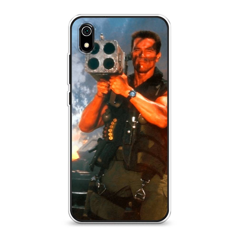 

Чехол на Xiaomi Redmi 7A "Арнольд Шварцнеггер с базукой", Голубой;коричневый, 35450-6