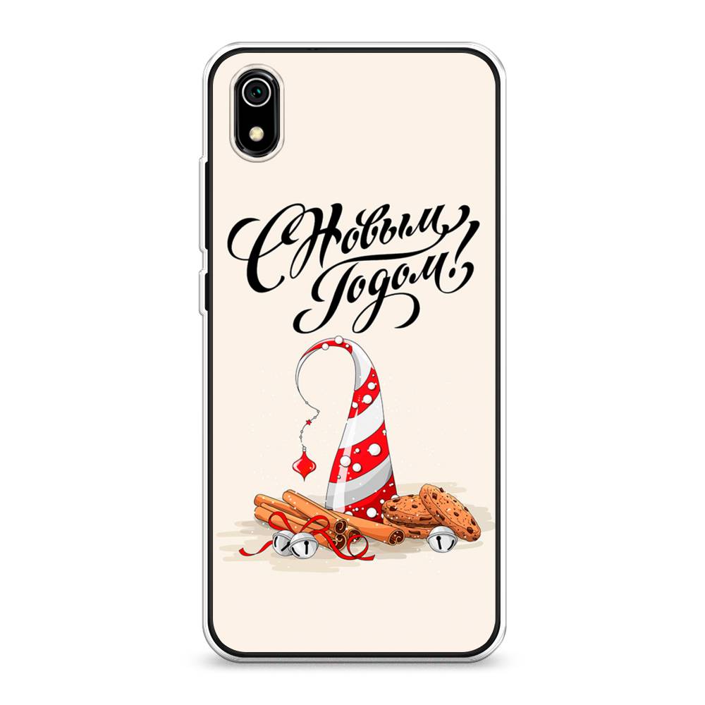 

Чехол на Xiaomi Redmi 7A "Подарки на Новый Год", Бежевый;красный;черный, 35450-5