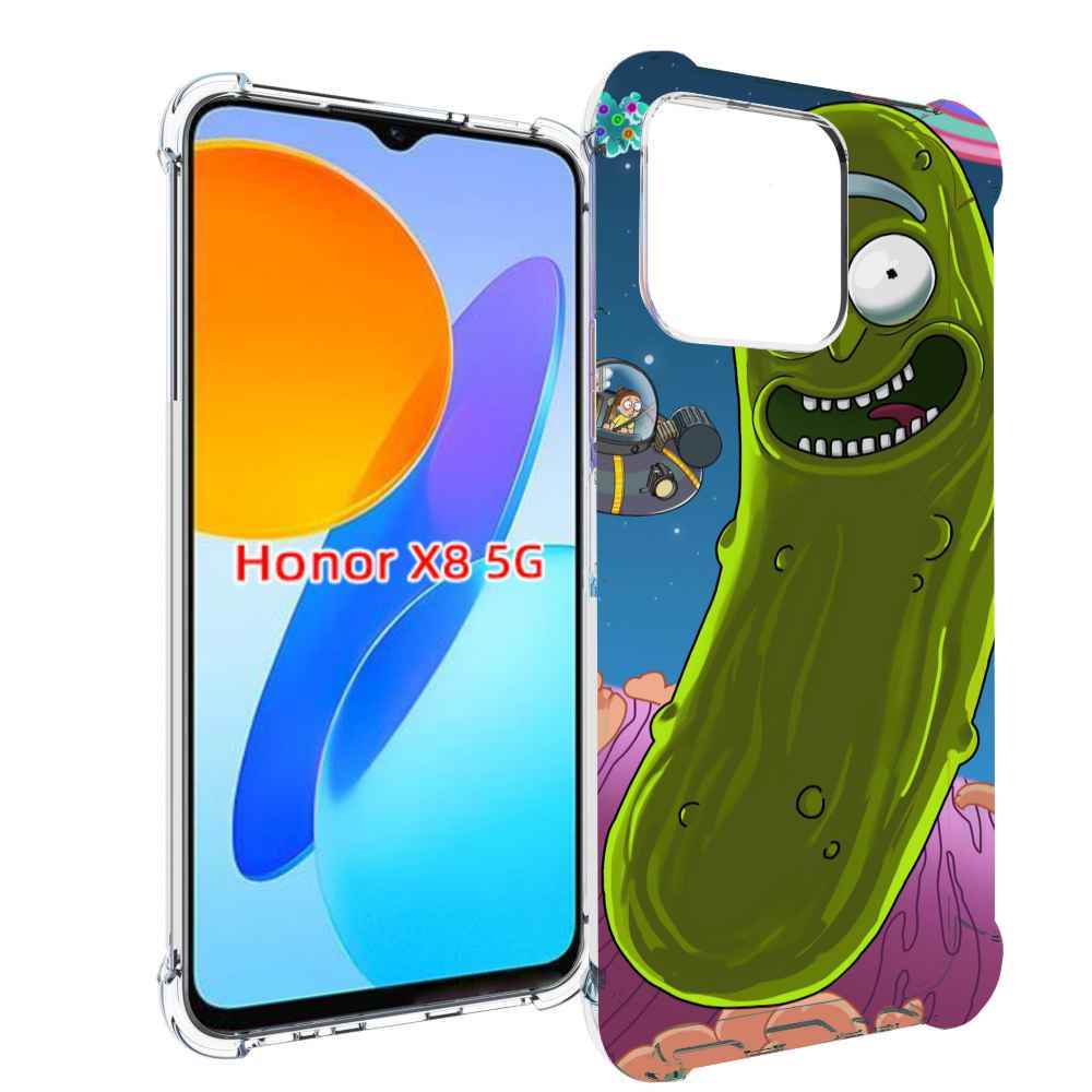 

Чехол MyPads Рик огурец для Honor X8 5G, Прозрачный, Tocco