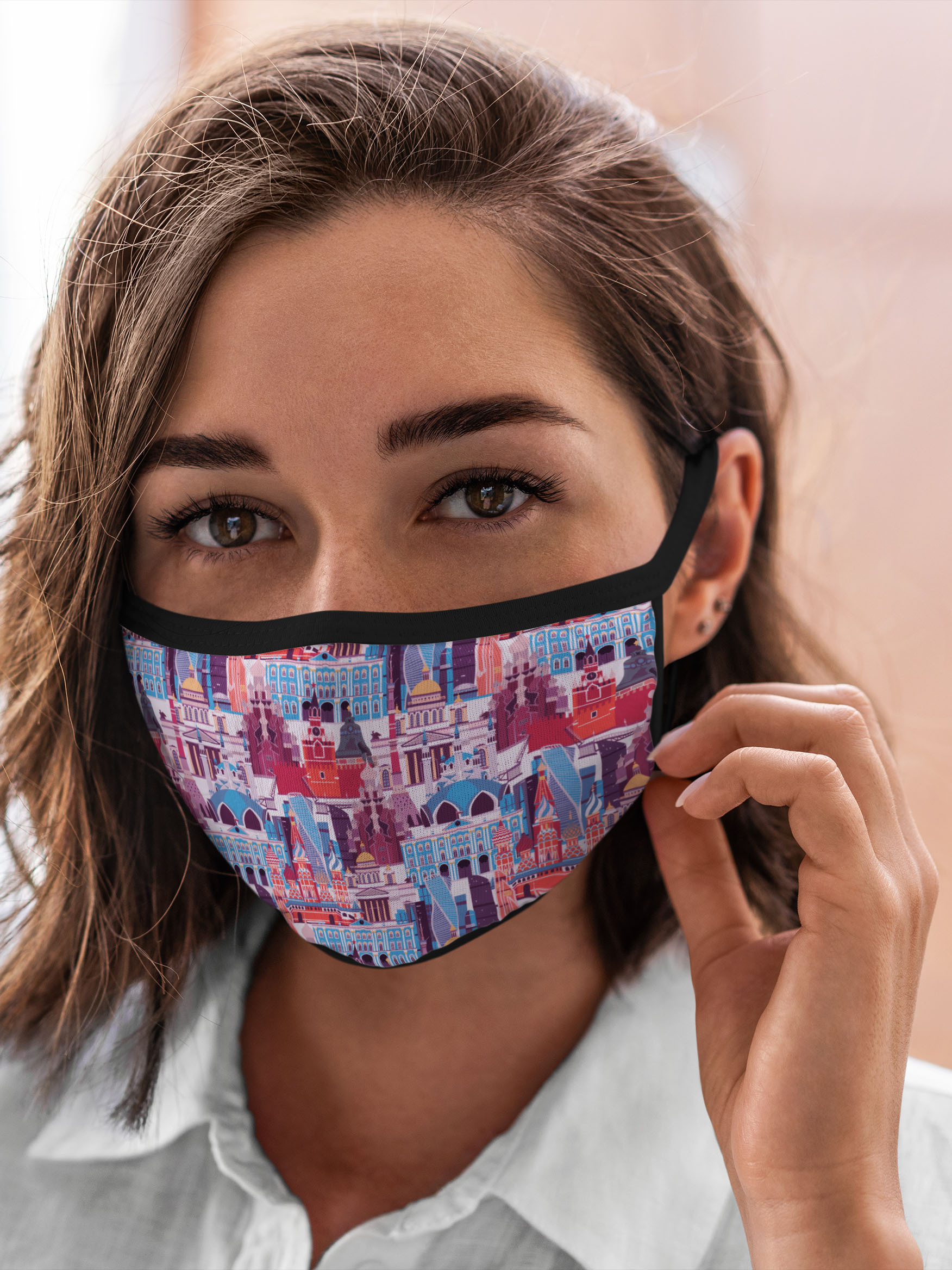 

Многоразовая маска унисекс Burnettie Москва, Разноцветный, Москва
