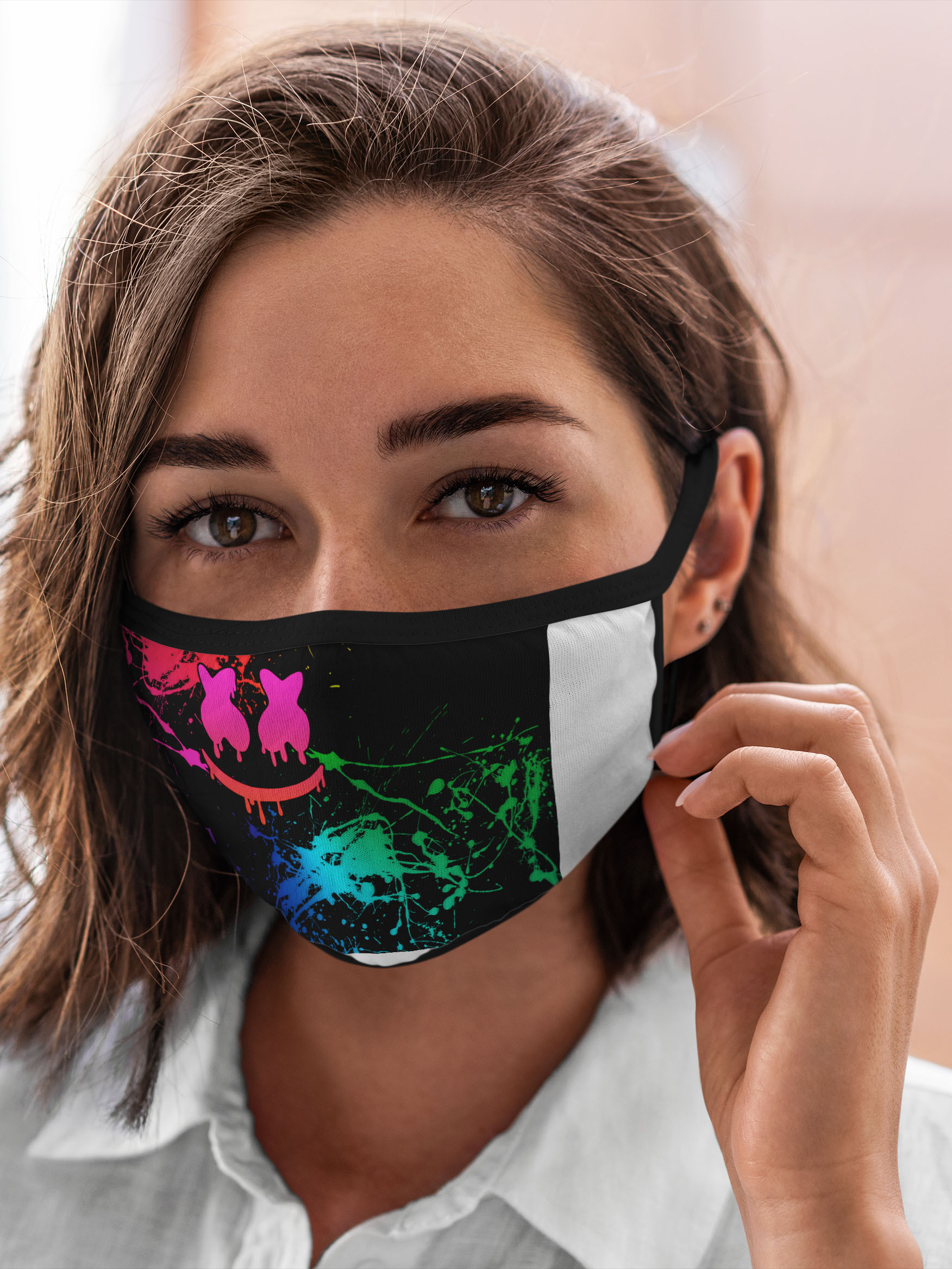 

Многоразовая маска унисекс Burnettie Marshmello, Разноцветный, Marshmello