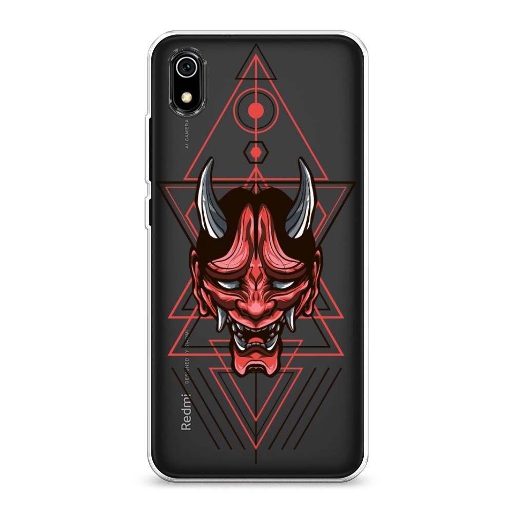

Чехол на Xiaomi Redmi 7A "Hanya Oni mask", Серый;красный;черный, 35450-4
