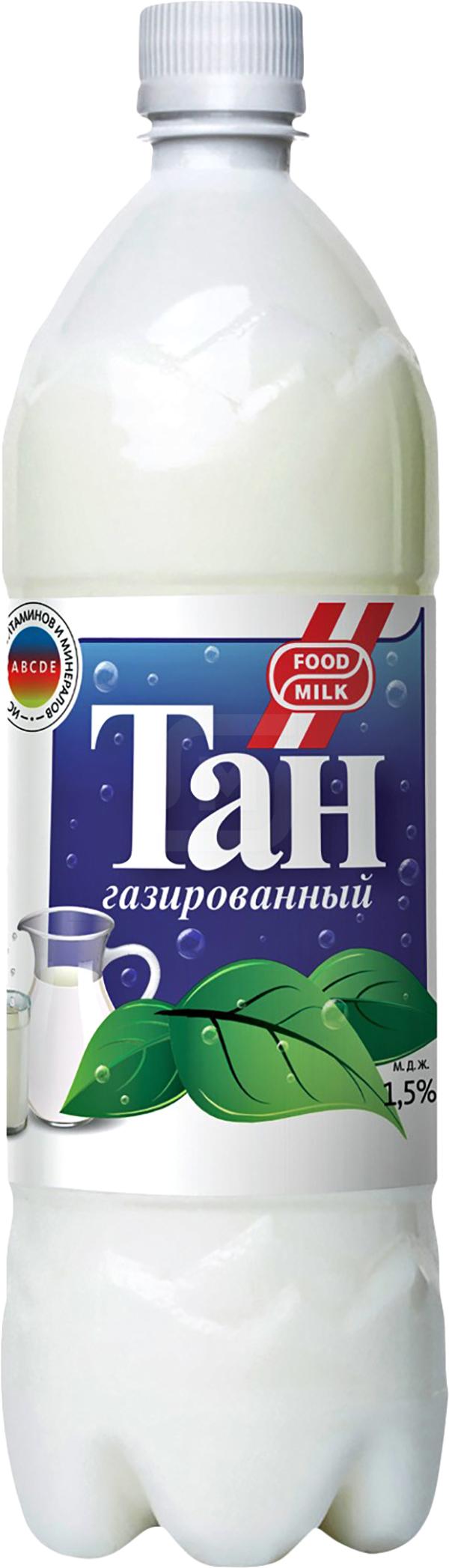 

Тан Food milk газированный 1,5% БЗМЖ 1 л