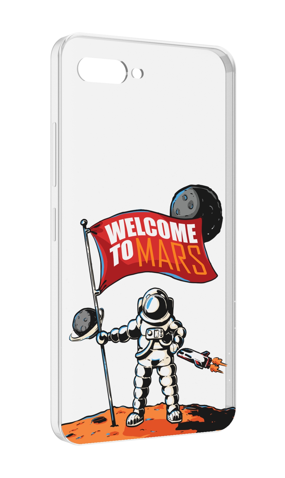 

Чехол MyPads Вэлком-Марс для ITEL A25 / ITEL A25 Pro / ITEL A35, Прозрачный, Tocco