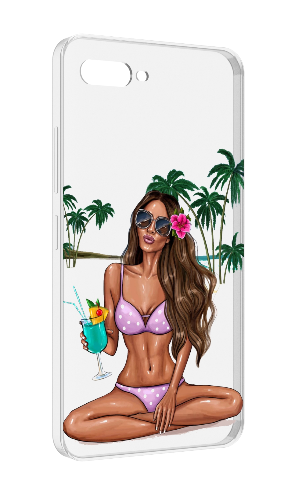 

Чехол MyPads Гавайская-девушка женский для ITEL A25 / ITEL A25 Pro / ITEL A35, Прозрачный, Tocco