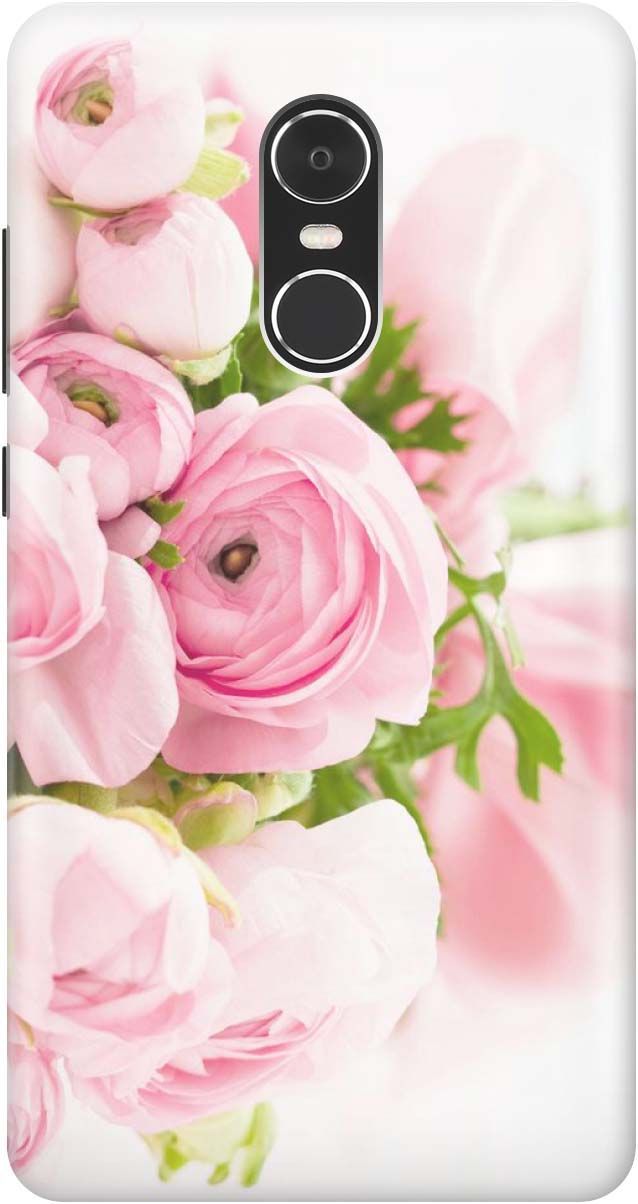 

Чехол на Xiaomi Redmi Note 4 "Розовые розы", Белый;розовый, 1365