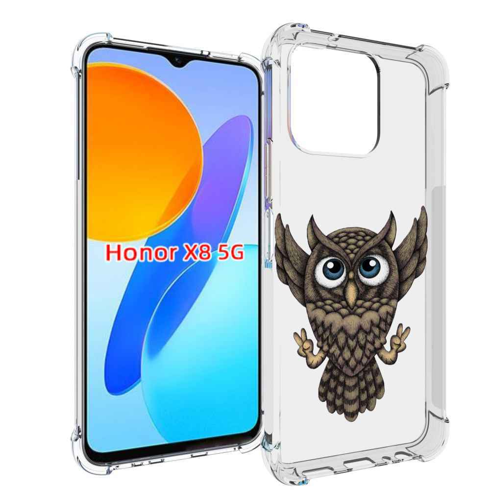 

Чехол MyPads Сова для Honor X8 5G, Прозрачный, Tocco