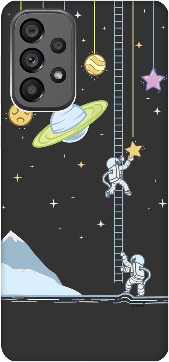

Чехол на Samsung Galaxy A73 5G с принтом "Ladder into Space" черный, Черный;белый, 10572