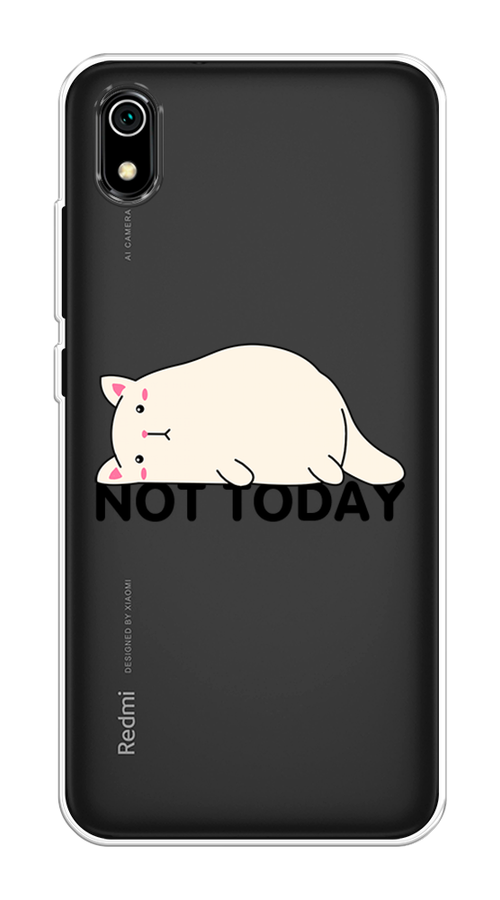 

Чехол на Xiaomi Redmi 7A "Cat not today", Белый;розовый;черный, 35450-1