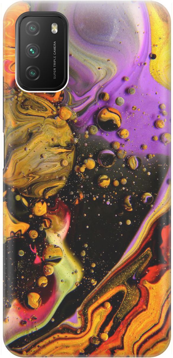 

Чехол на Xiaomi Redmi 9T "Разноцветные капли", Желтый;оранжевый, 1603