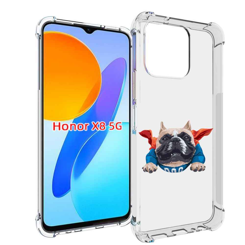 

Чехол MyPads Супер-Дог для Honor X8 5G, Прозрачный, Tocco