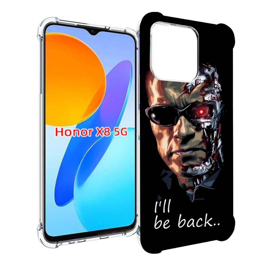 

Чехол MyPads Терминатор для Honor X8 5G, Прозрачный, Tocco