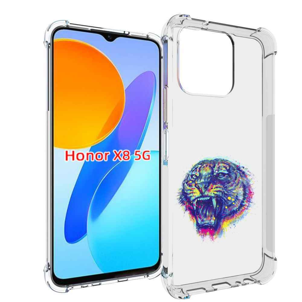 

Чехол MyPads Тигр 2 для Honor X8 5G, Прозрачный, Tocco