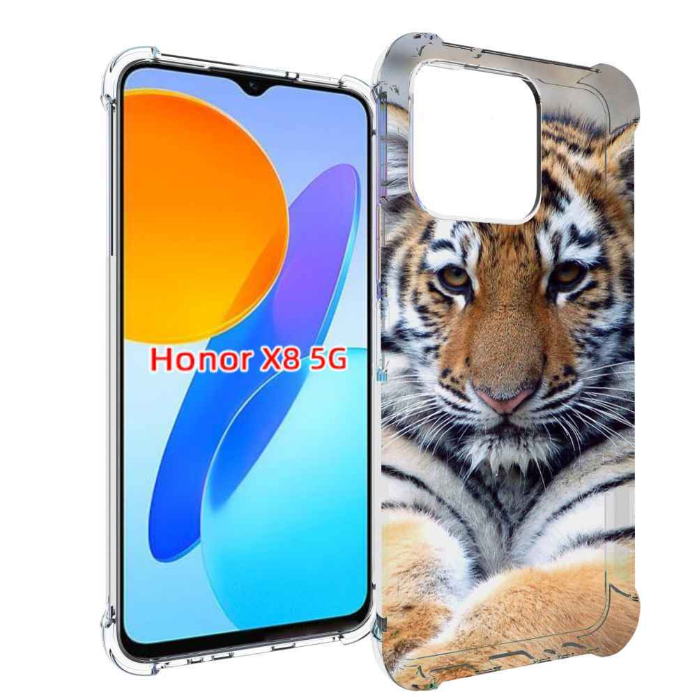 

Чехол MyPads Тигренок для Honor X8 5G, Прозрачный, Tocco