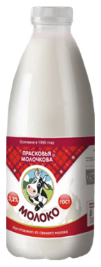 

Молоко 3,2% пастеризованное 900 мл Прасковья Молочкова БЗМЖ