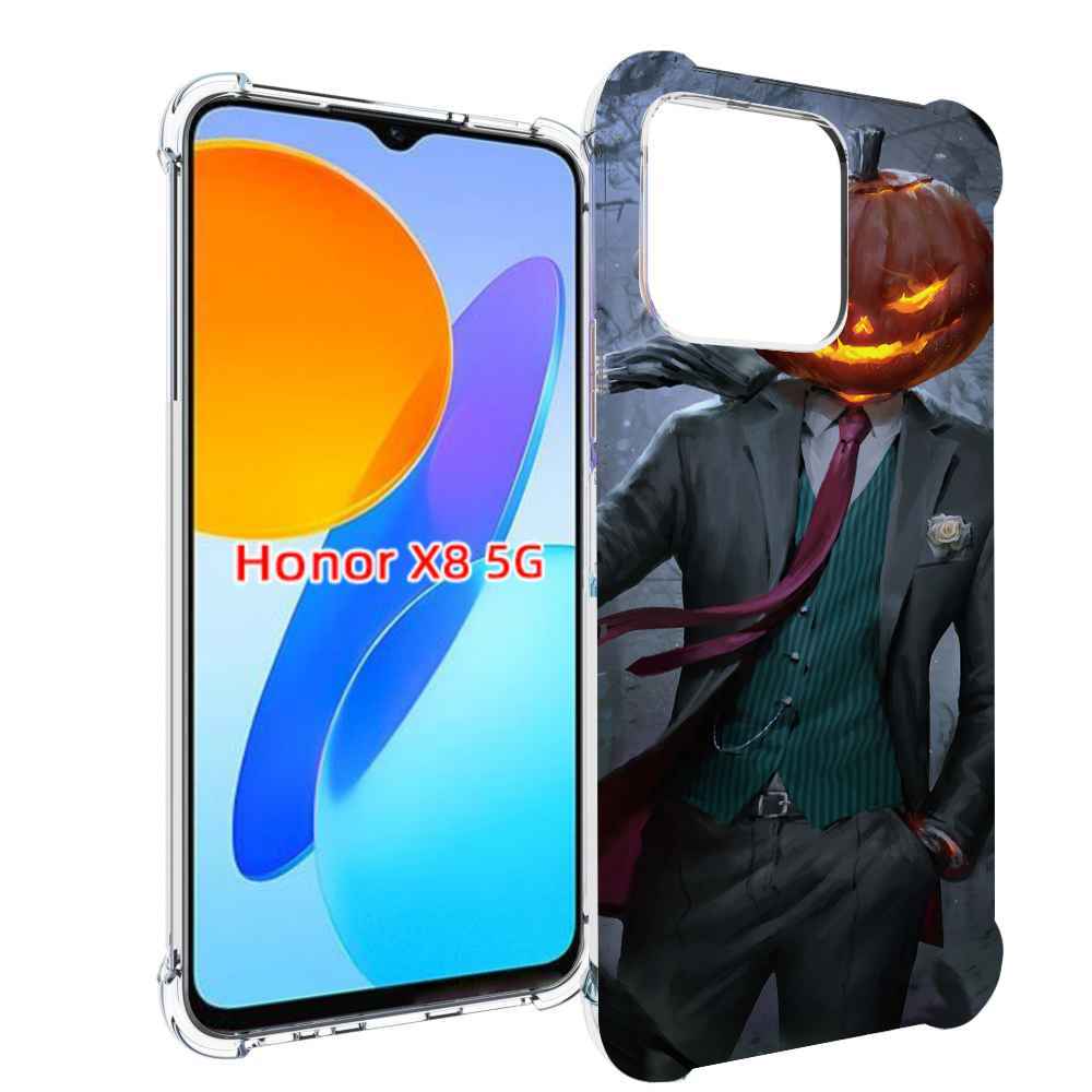 

Чехол MyPads Тыква-убийца для Honor X8 5G, Прозрачный, Tocco