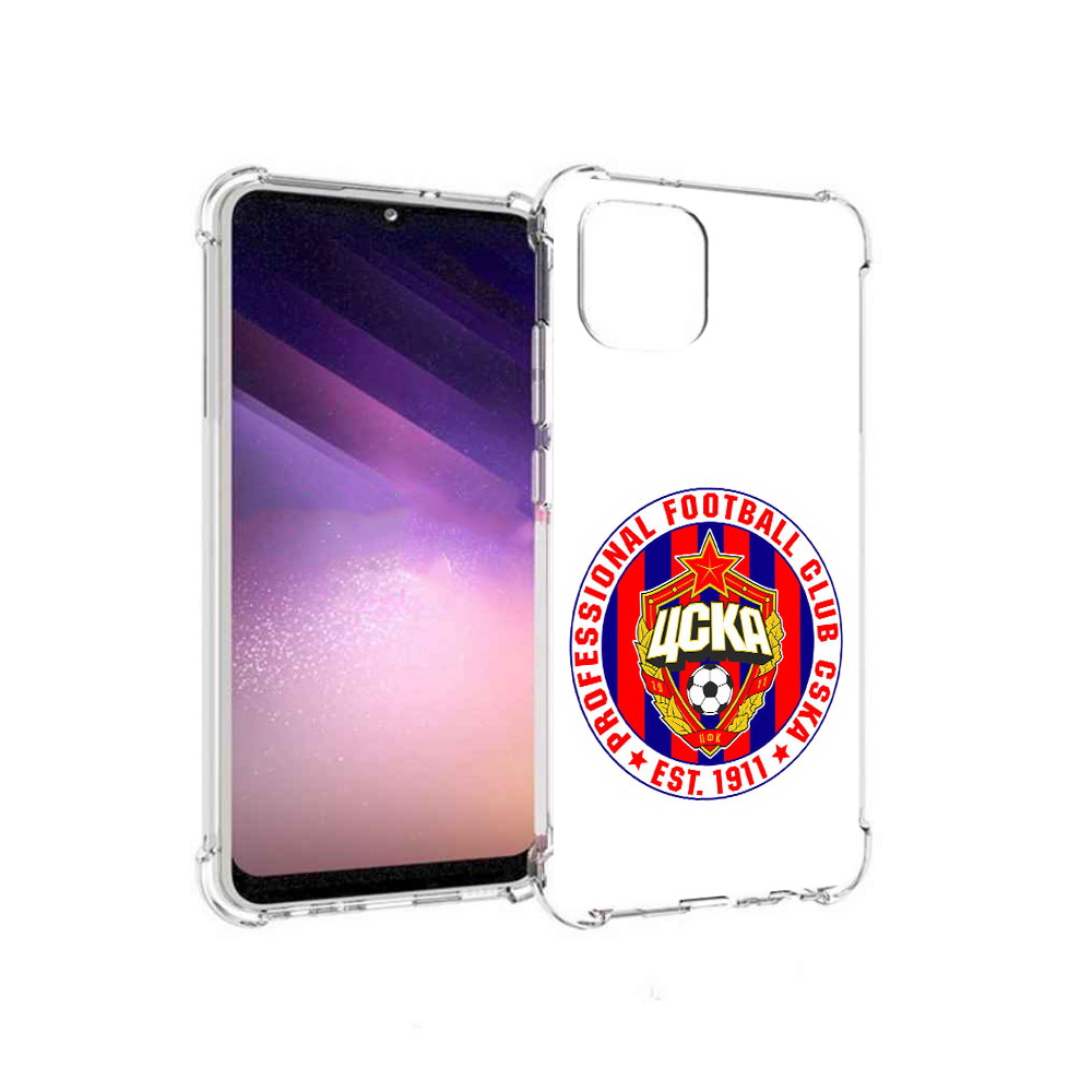 

Чехол MyPads Tocco для Samsung Galaxy A03 ФК ЦСК логотип (PT226903.537.178), Прозрачный, Tocco