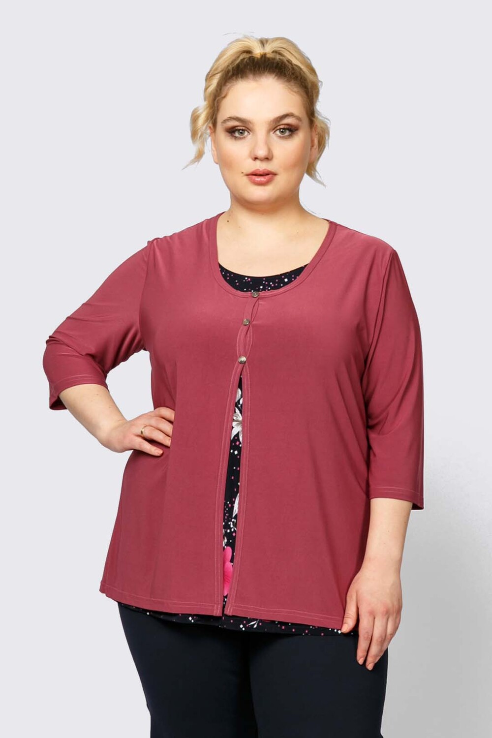 

Блуза женская ARTESSA BL02607FLK40 фиолетовая 62 RU, BL02607FLK40