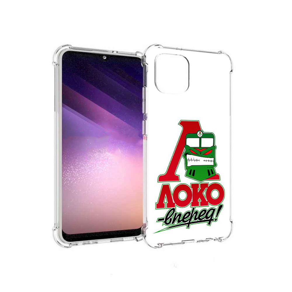 

Чехол MyPads Tocco для Samsung Galaxy A03 ФК локо вперед (PT226903.537.181), Прозрачный, Tocco