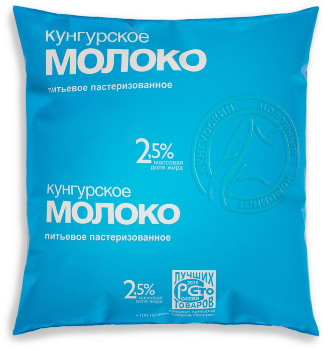 

Молоко 2,5% коровье пастеризованное 400 мл Кунгурский молочный комбинат БЗМЖ
