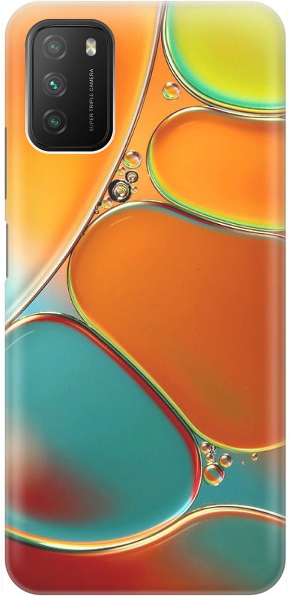 

Чехол на Xiaomi Redmi 9T "Разноцветные пузырьки", Голубой;оранжевый, 1603