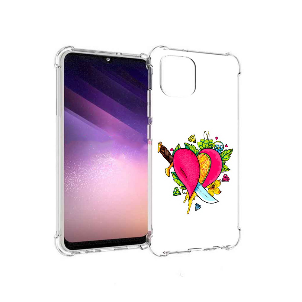 

Чехол MyPads Tocco для Samsung Galaxy A03 Фруктовое сердце (PT226903.537.188), Прозрачный, Tocco