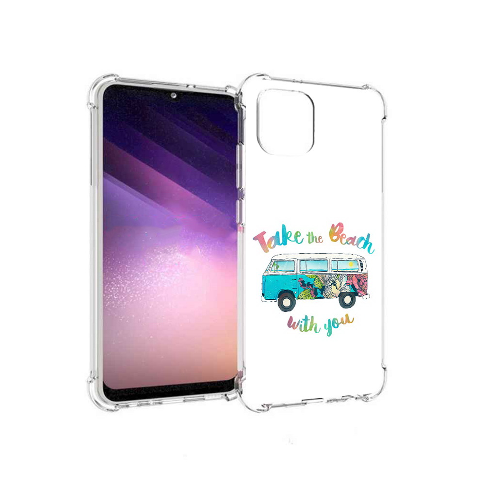 

Чехол MyPads Tocco для Samsung Galaxy A03 Хиппи автобус (PT226903.537.190), Прозрачный, Tocco