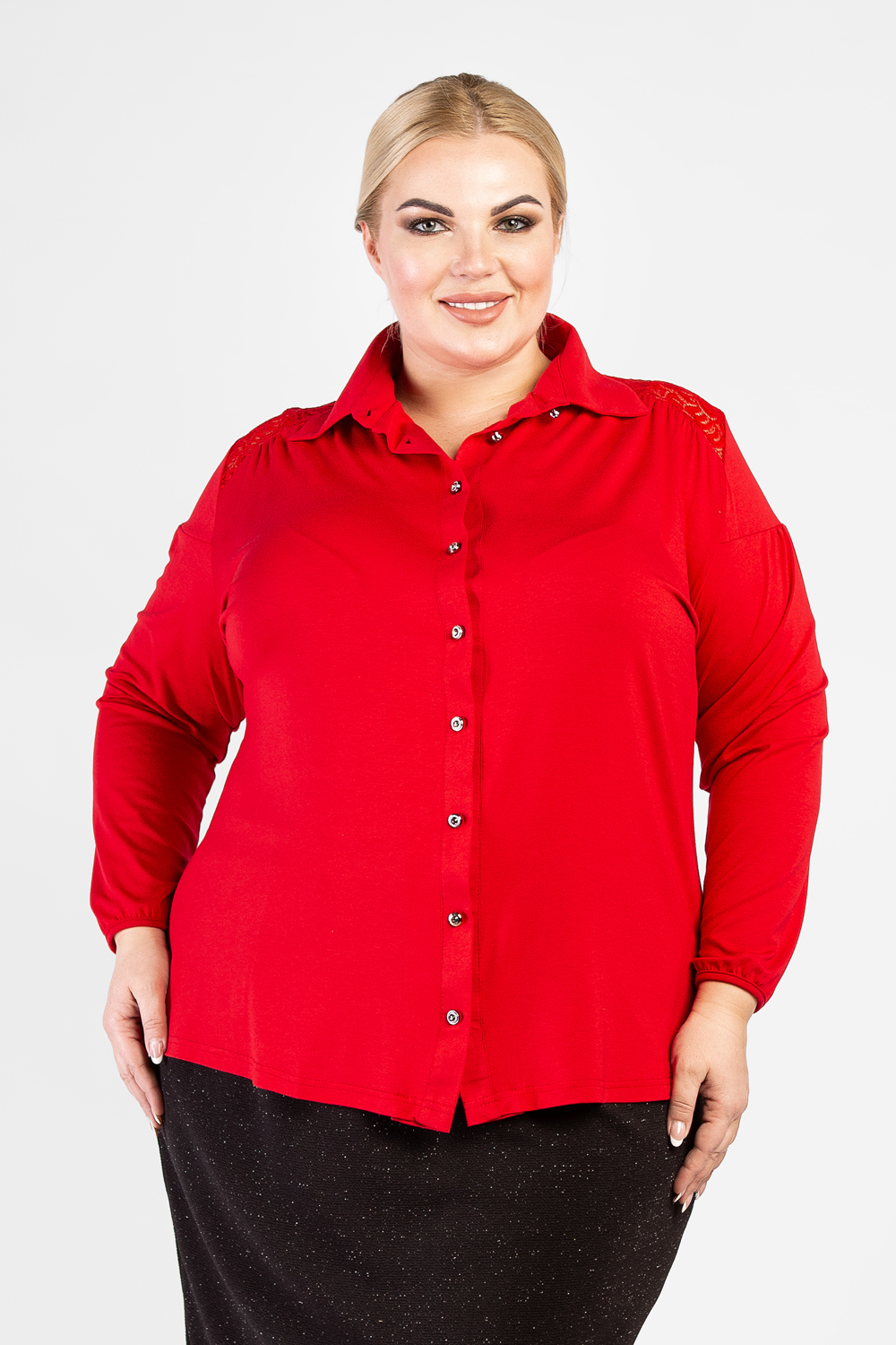 

Рубашка женская ARTESSA BL37707RED25 красная 58 RU, BL37707RED25