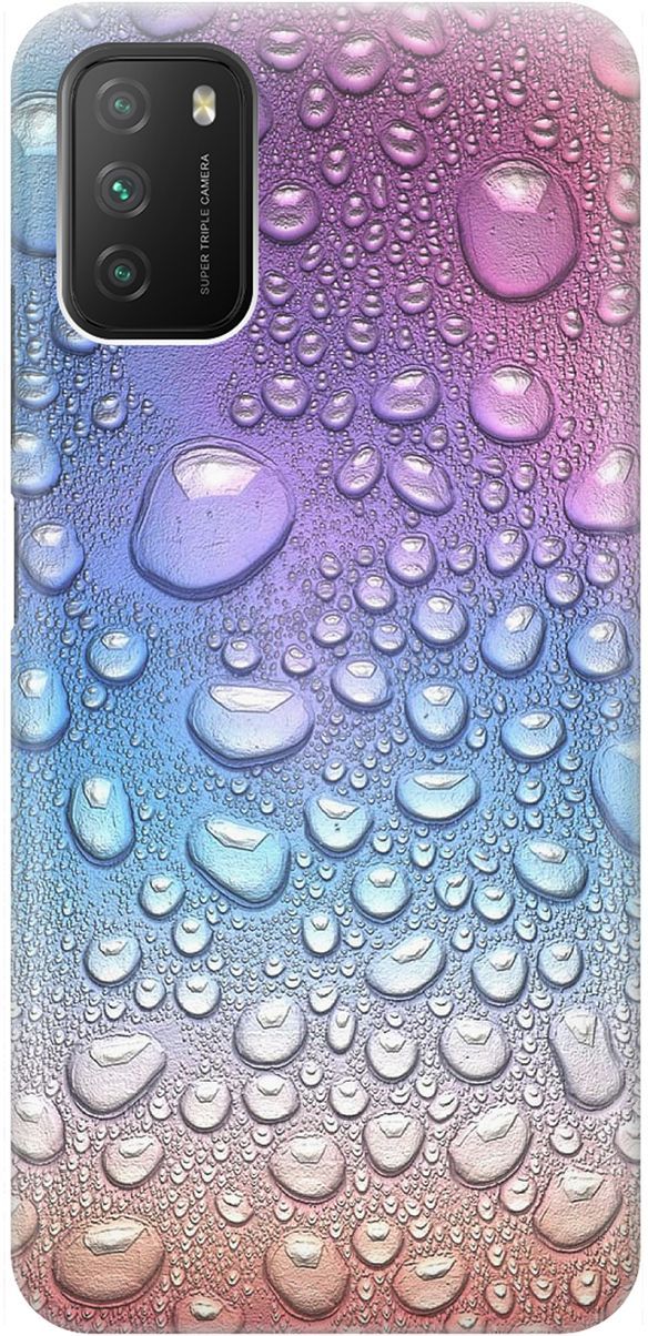 

Чехол на Xiaomi Redmi 9T "Множество капель", Синий;фиолетовый, 1603