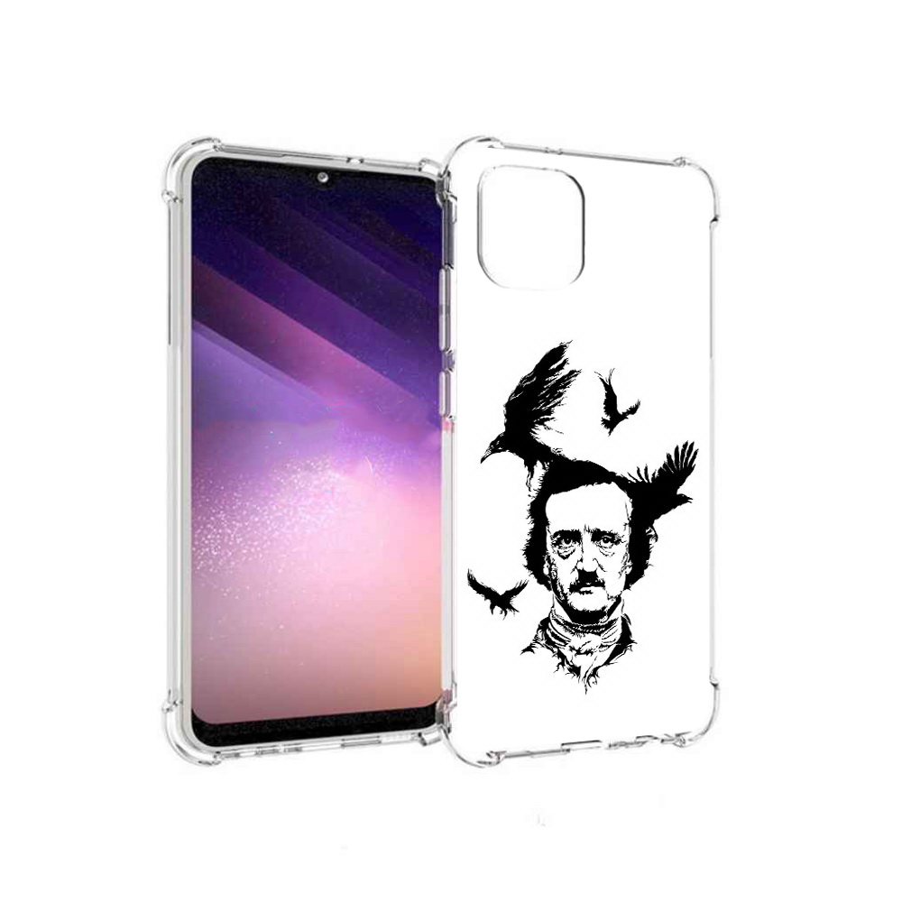 

Чехол MyPads Tocco для Samsung Galaxy A03 Эдгар Аллан черно белый (PT226903.537.204), Прозрачный, Tocco