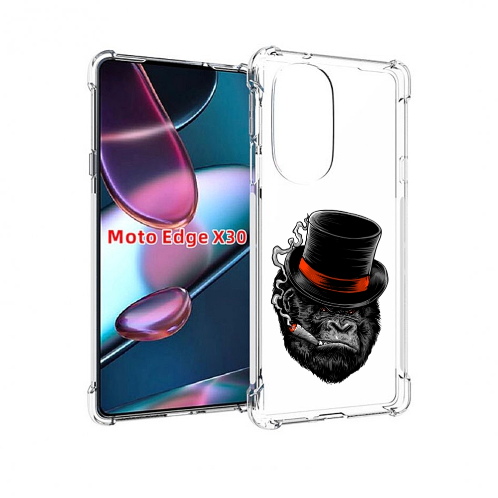 

Чехол MyPads дизайнерская горилла для Motorola Moto Edge X30, Прозрачный, Tocco