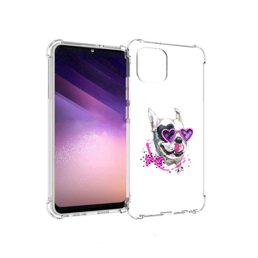 Чехол MyPads Tocco для Samsung Galaxy A03 акварельный пёс (PT226903.537.218)