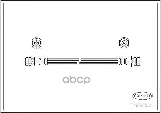 

19032535 шланг тормозной задний правый Toyota Avensis all 97>