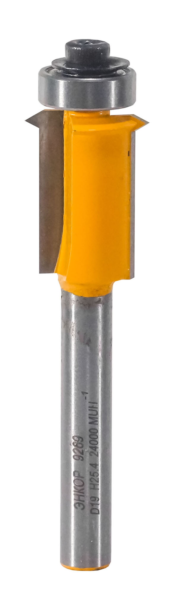 Фреза кромочная с V-канавкой Энкор ф19х25,4, хв. 8 мм 9269 кромочная фальцевая фреза энкор