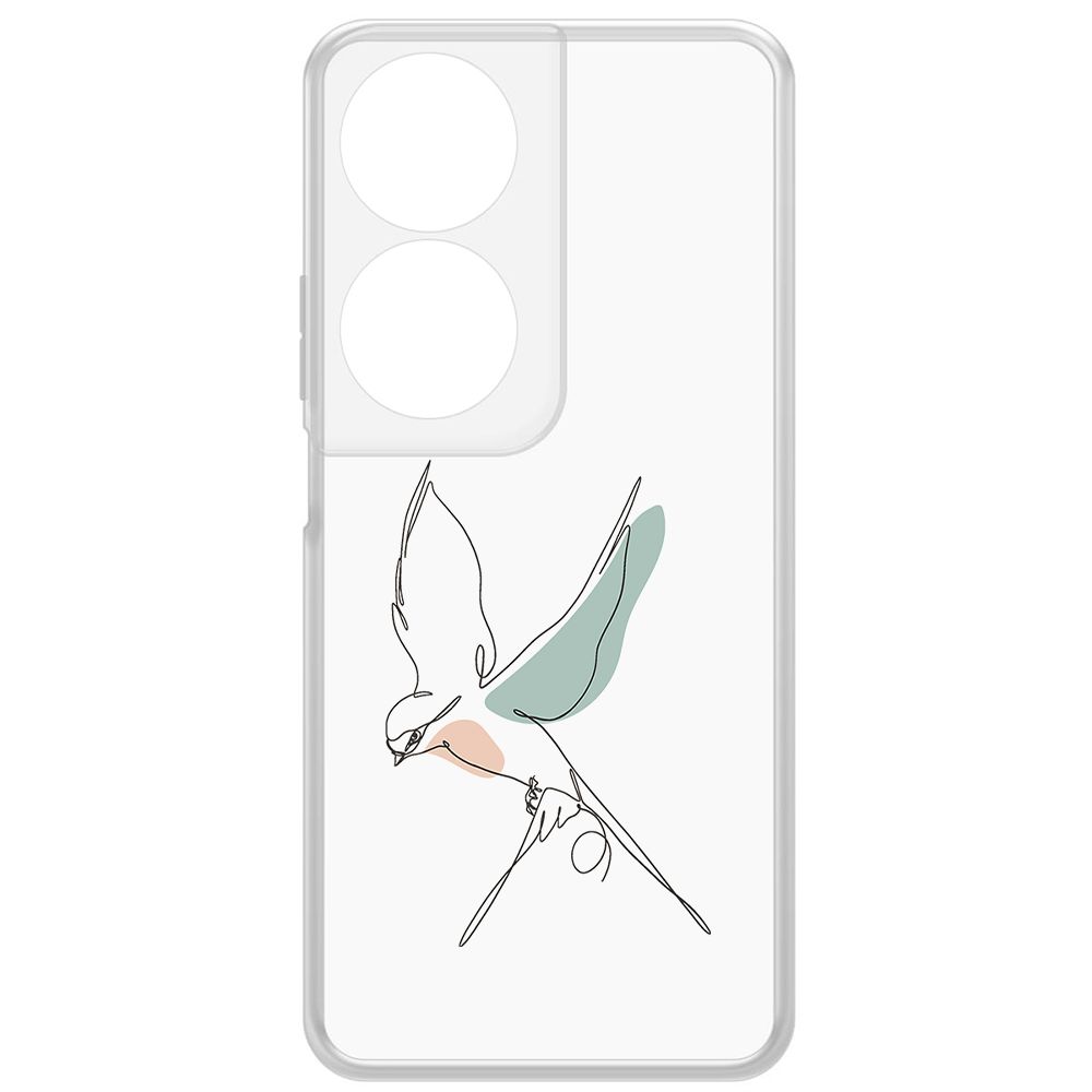 

Чехол-накладка Krutoff Clear Case Полет для Honor X7b, Прозрачный