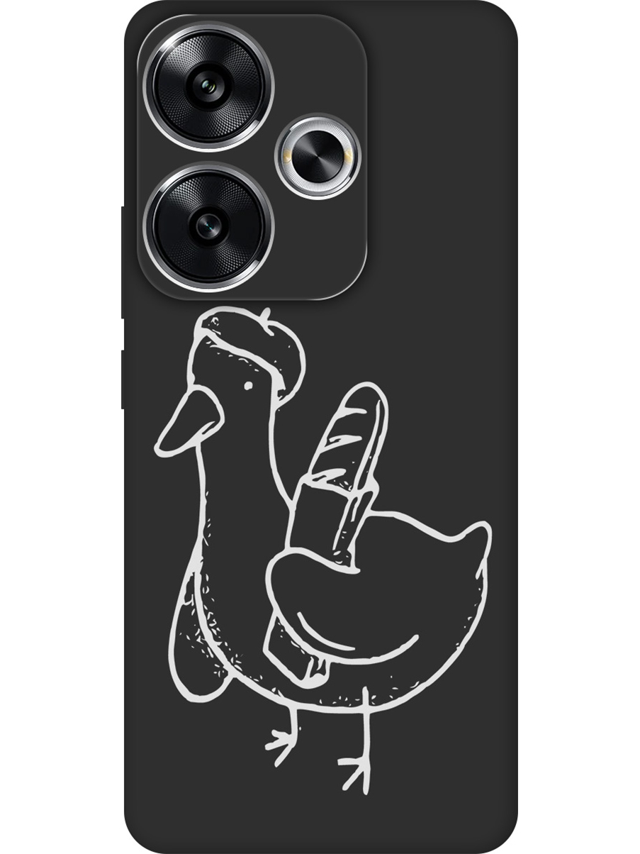 

Силиконовый чехол на Xiaomi Redmi Turbo 3 / Poco F6 с принтом матовый черный 916417, Черный;белый;серый, 783980812