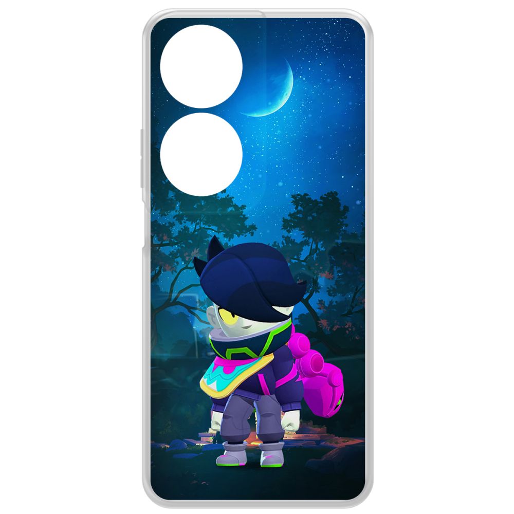 

Чехол-накладка Krutoff Clear Case Brawl Stars-Орочи Эдгар для Honor X7b, Прозрачный