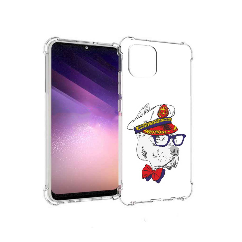 

Чехол MyPads Tocco для Samsung Galaxy A03 бульдог (PT226903.537.251), Прозрачный, Tocco