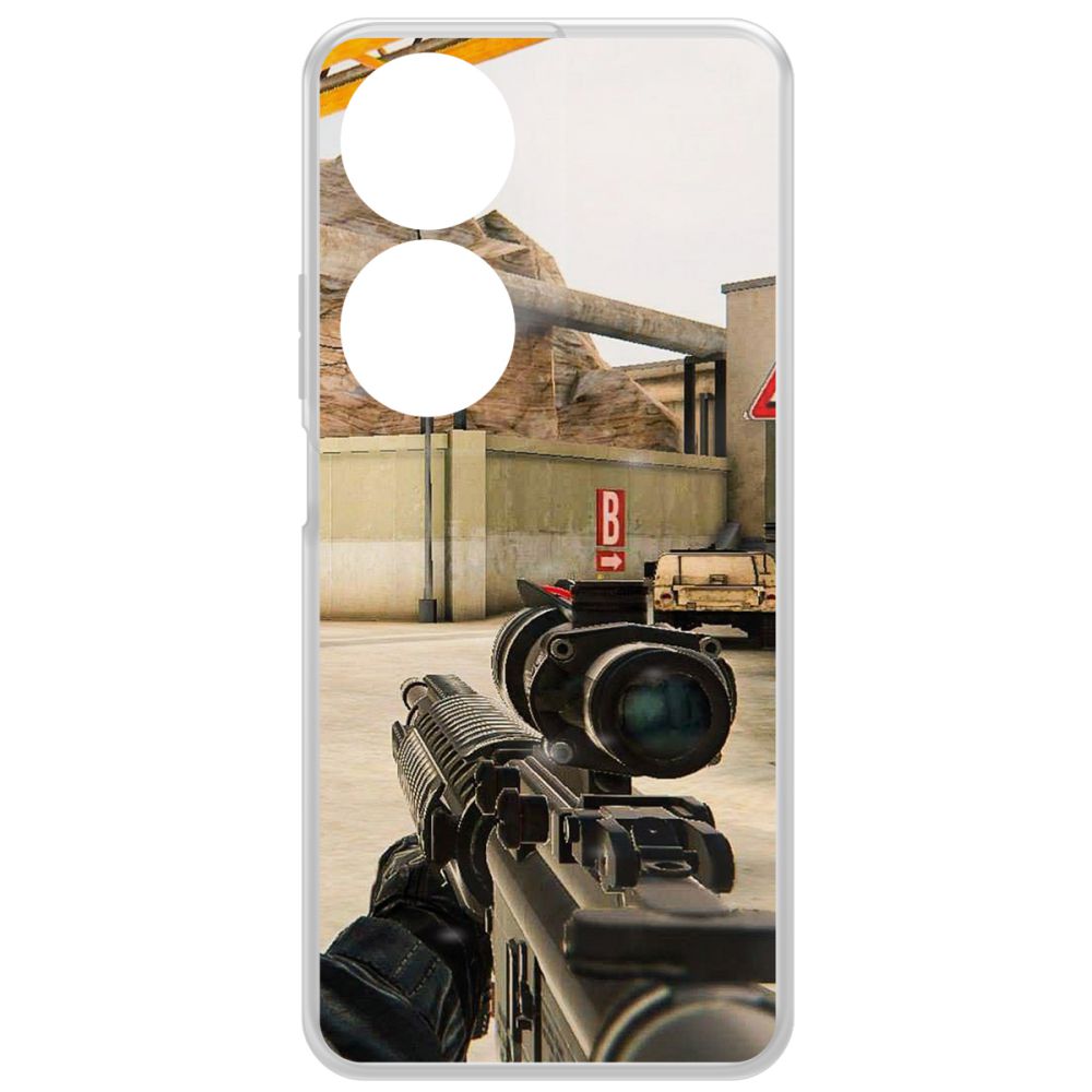 

Чехол-накладка Krutoff Clear Case Cтандофф 2 (Standoff 2) - Оптика для Honor X7b, Прозрачный