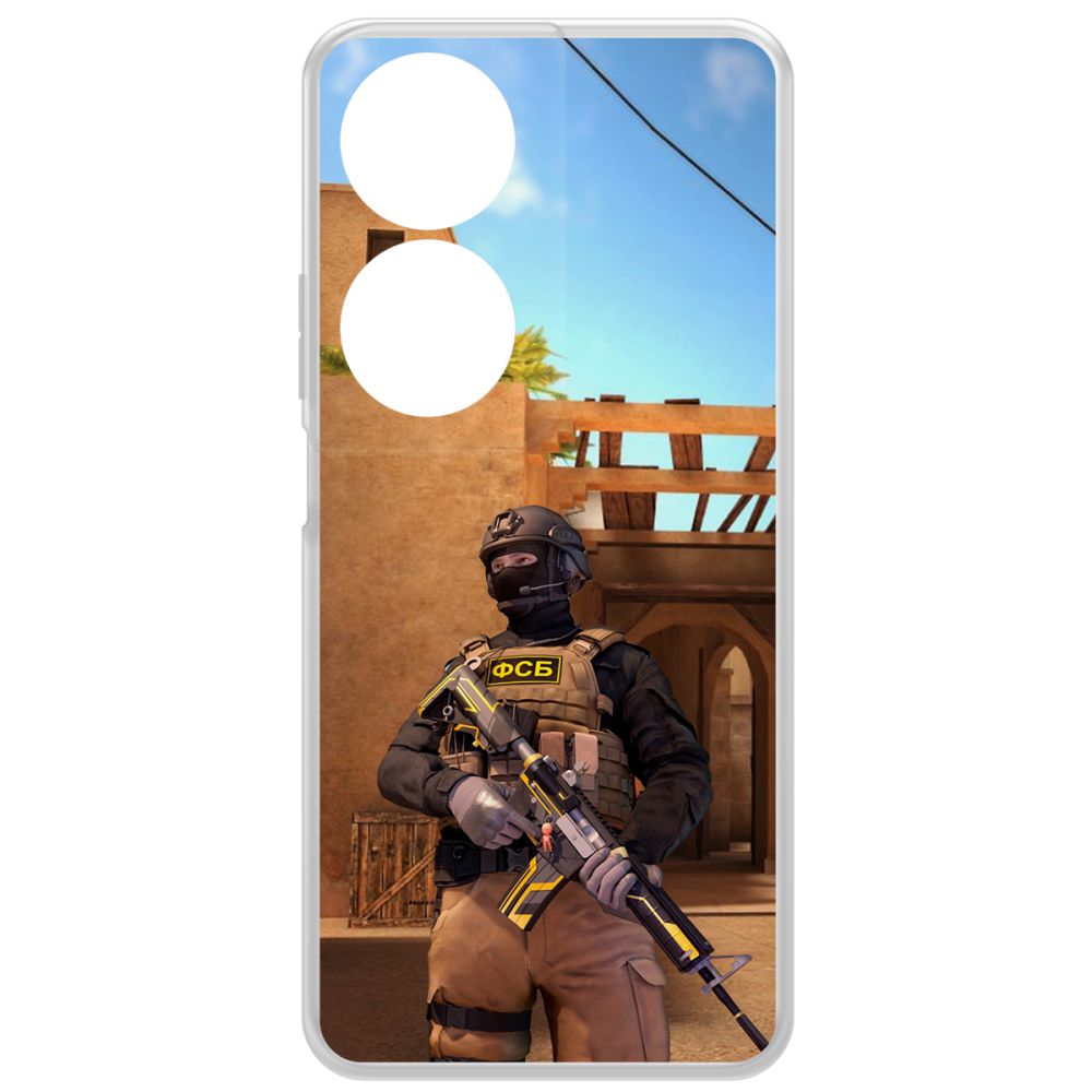 

Чехол-накладка Krutoff Clear Case Cтандофф 2 (Standoff 2) - ФСБ для Honor X7b, Прозрачный