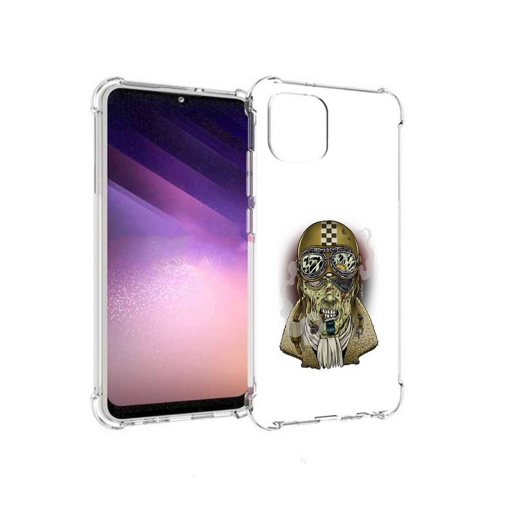 

Чехол MyPads Tocco для Samsung Galaxy A03 военный зомби (PT226903.537.264), Прозрачный, Tocco