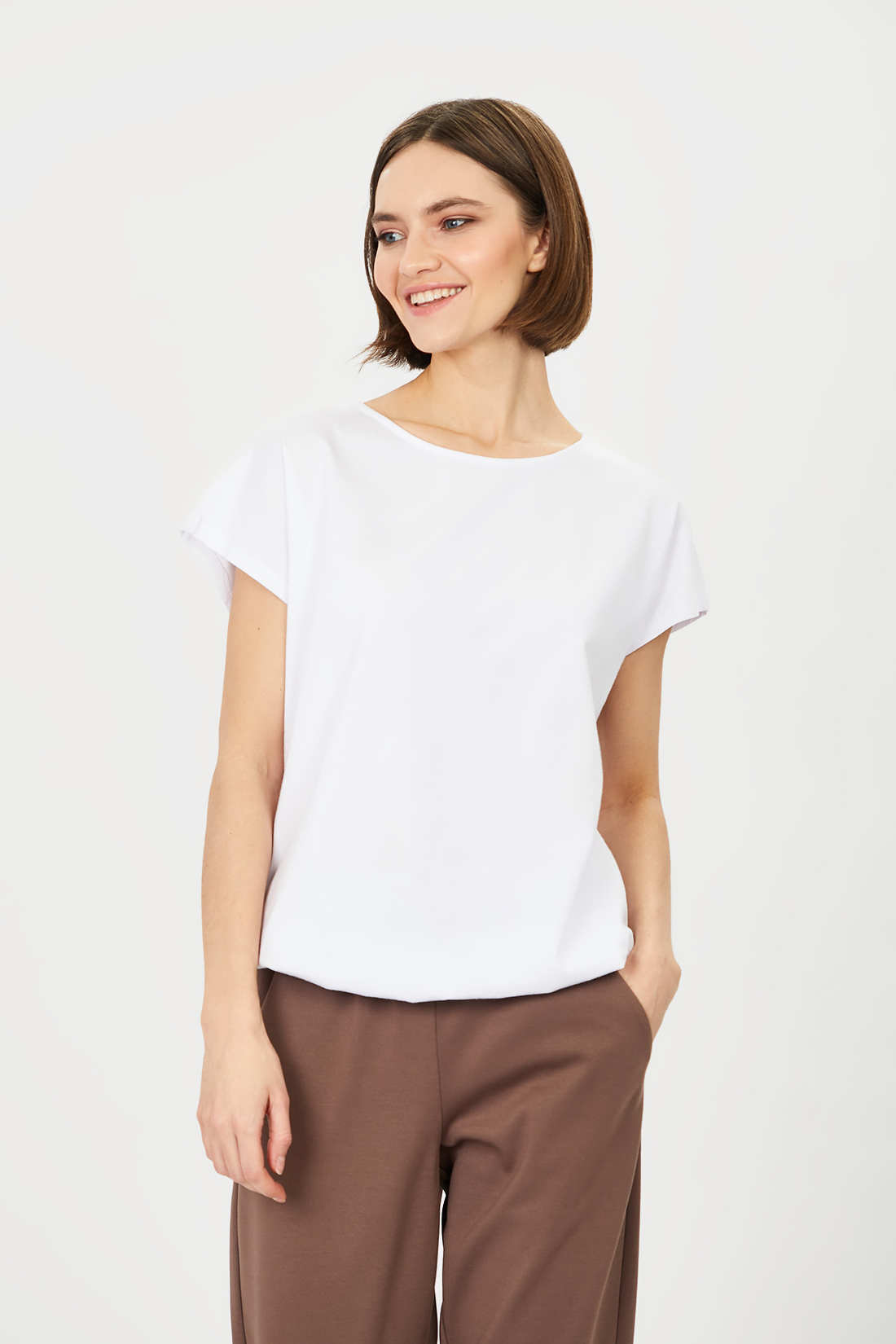 

Футболка женская Baon B231205 белая 3XL, B231205