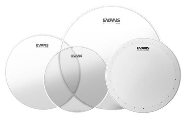 Пластики для малого и том барабана Evans EPP-G2HDD-S G2 Clear Standard