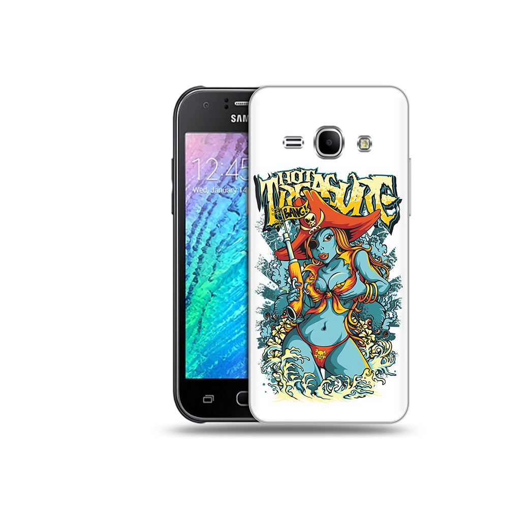 

Чехол MyPads Tocco для Samsung Galaxy J1 нарисованная синяя девушка комикс, Прозрачный, Tocco