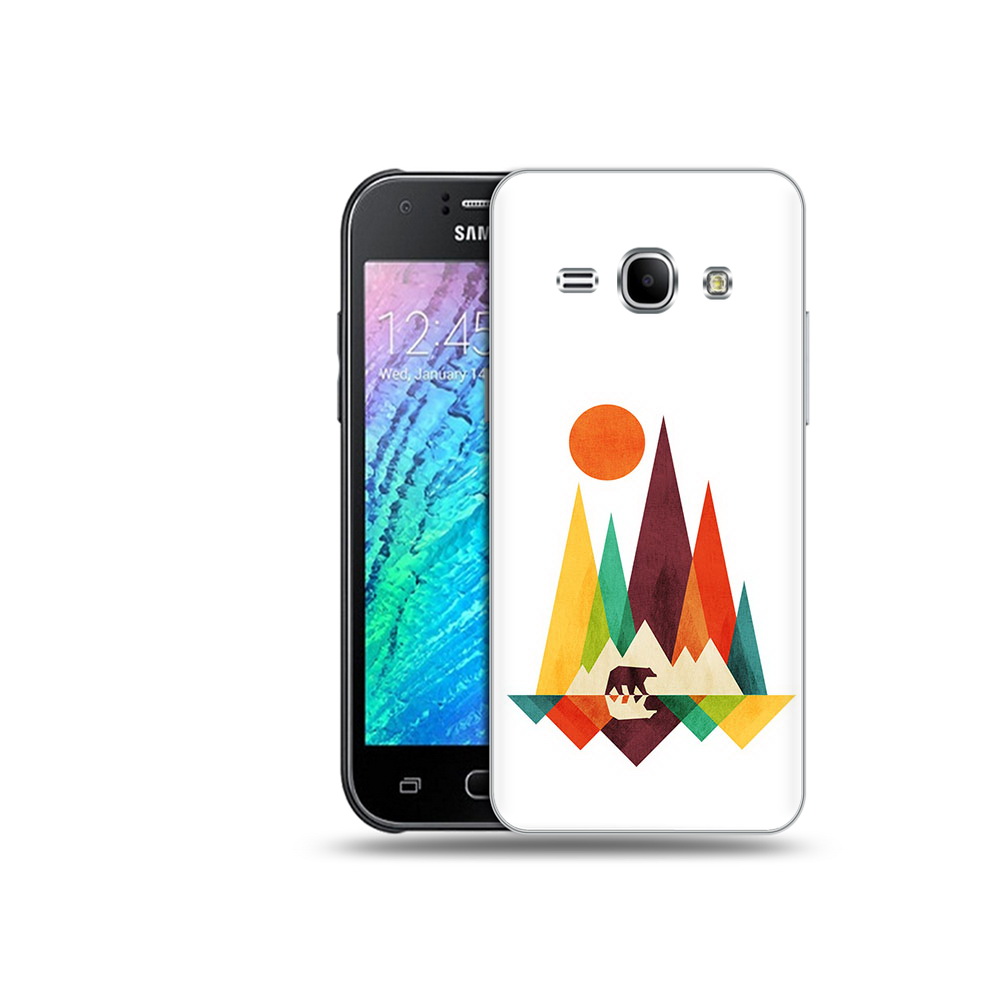 

Чехол MyPads Tocco для Samsung Galaxy J1 нарисованные горы с медведем (PT12095.602.506), Прозрачный, Tocco