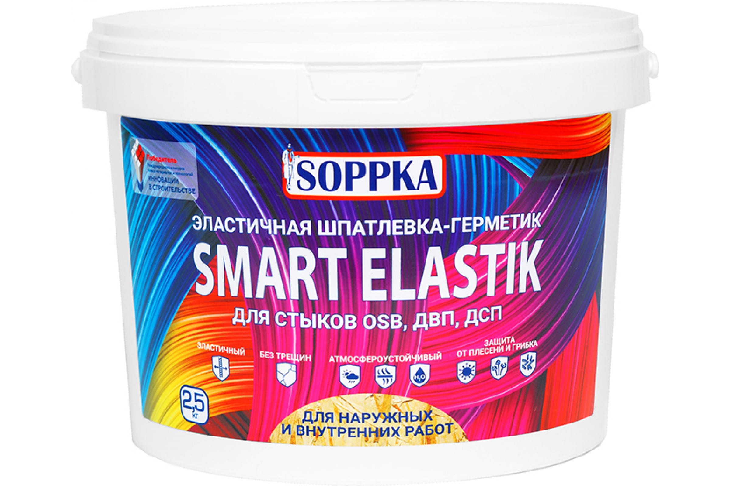 SOPPKA Эластичная шпатлевка-герметик для OSB SMART ELASTIK 2,5кг. СОП-Шов2,5